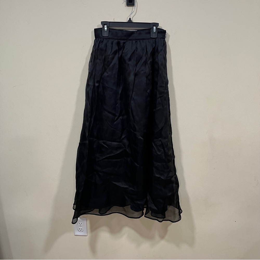 Msgm Milano Woman Maxi skirt Black Size 38 made in Italy A-Line